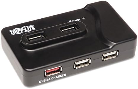 Tripp Lite 6-Port USB-A 3.0 SuperSpeed Hub, 2x USB 3.0, 4x USB 2.0 & 2A Charging Port for Fast Charging (U360-412) by TrippLite