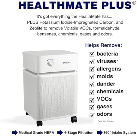 Austin Air HealthMate Plus Air Purifier, White, Model B450 - Image 2