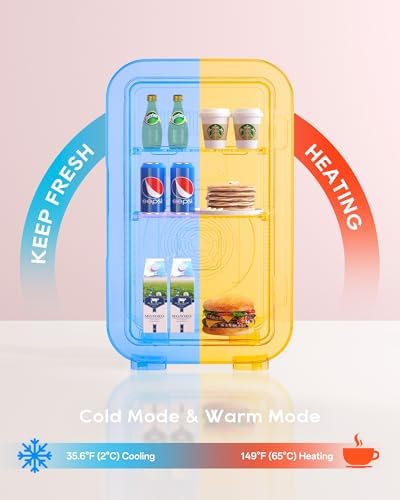 BEICHEN Mini Fridge, 6 Liter/8 Can Skincare Fridgefor Skin Care, Cosmetics - Image 5
