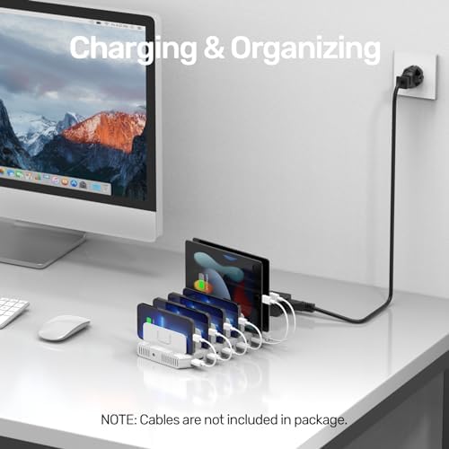 Unitek 10-Port Charging Station, USB Charger Organizer for Multiple Device - Image 5