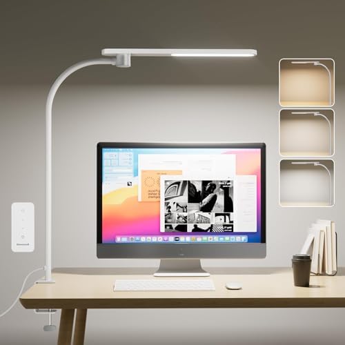 Honeywell HJ2 Clip On LED Desk Lamp with Clamp, Adjustable Reading Light by HoneywellAirComfort