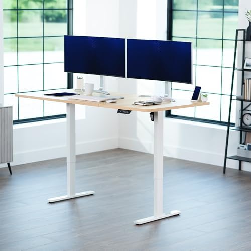 VIVO Light Wood 71 x 36 in Standing Desk, DESK-KIT-1W7C-36 - Image 2