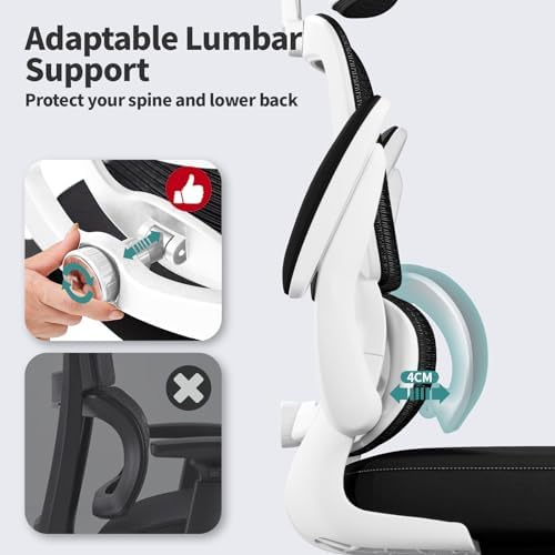 TRALT Office Chair Ergonomic Desk Chair - Gaming Chair with Lumbar Support - Image 4