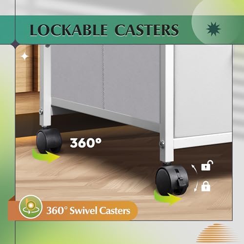 DEVAISE 3 Drawer Mobile File Cabinet with Open Storage Shelf - Image 6