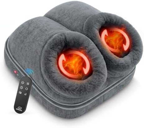 Snailax Shiatsu Foot Massager with Heat, Deep Kneading Foot Warmer, Size 13 by Snailax