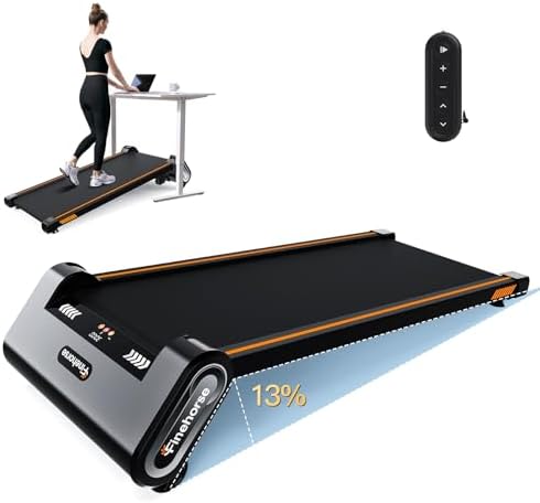 FINEHORSE Walking Pad with 13% Auto Incline, Under Desk Treadmill for Home by FINEHORSE