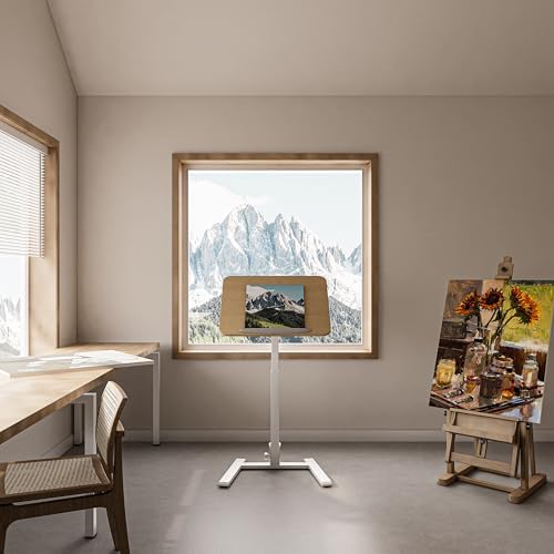 alawooder 25" Mobile Folding Desk: Pneumatic Sit-Stand, No Assembly - Image 2