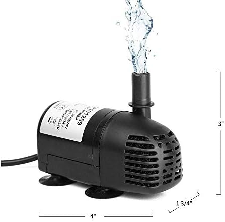 12V-24V DC Brushless Submersible Water Pump 196 GPH for Solar Fountain Hydroponics and Aquaponics - Image 3