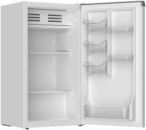 Frigidaire Mini Refrigerator, Compact Freezer Compartment, Adjustable Thermostat Control, Reversible Door, Contemporary Series, 3.2 cu ft, White - Image 6