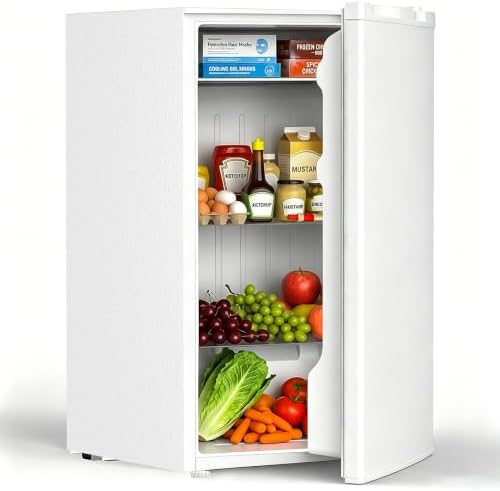 COWSAR 3.1 Cu.ft Mini Dorm Fridge for Bedroom Apartment Office, White by COWSAR