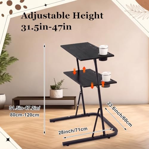 Weysat Walking Pad Desk, Adjustable Height Treadmill Desk, 31.5"-47.2" - Image 4