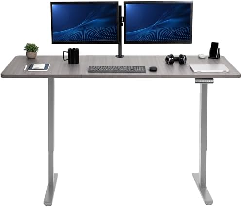 VIVO Dark Gray 71 x 30 in Standing Desk, DESK-KIT-E2G7G by VIVO