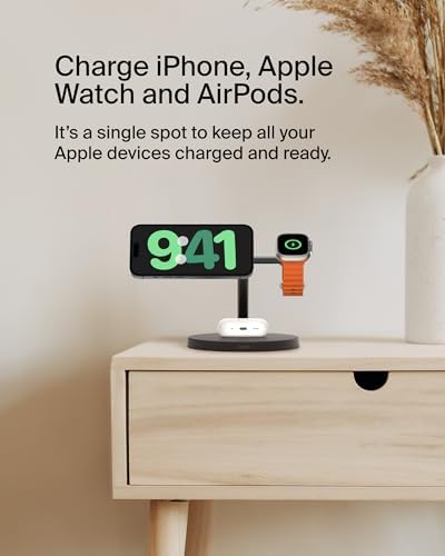 Belkin Qi2 15W Wireless Charging Station, 3 in 1 iPhone Charger, (Pack of 6) - Image 2
