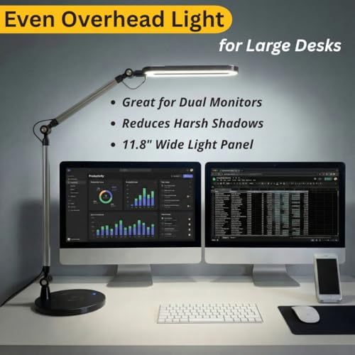 OTUS LED Architect Desk Lamp for Home Office, Adjustable Swing Arm - Image 2