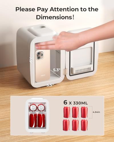 BEICHEN Mini Fridge 4 Liter/6 Can Portable Compact Refrigerator - Image 3