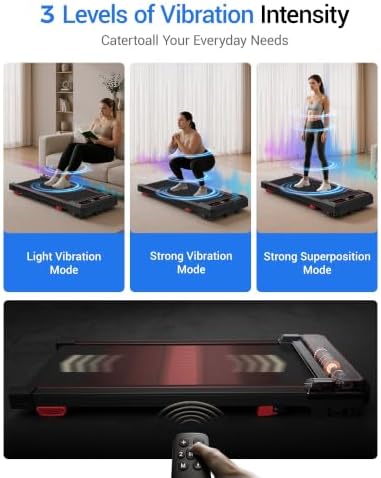 LONTEK 15% Incline Walking Vibration Pad Portable Under Desk Treadmills - Image 3