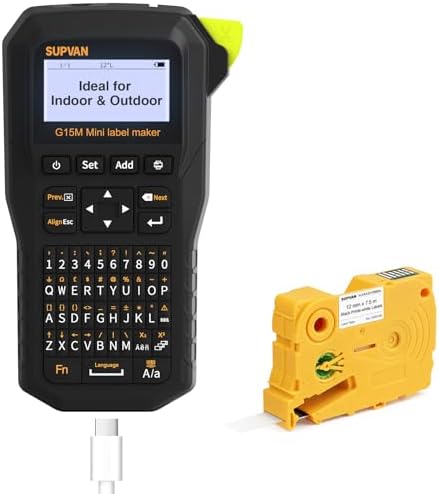 SUPVAN G15M Mini Portable Label Maker by SUPVAN