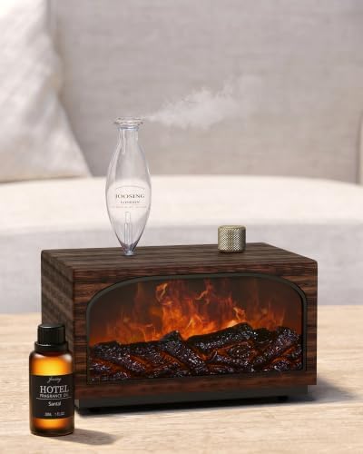 Waterless Oil Diffuser, Fireplace Flame Model, 3 Color Light with Bulb by UnlocktheFullPotentialofScentwithJoosing