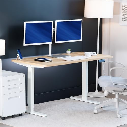 VIVO Light Wood 60 x 24 in Standing Desk, DESK-KIT-2W6C - Image 2
