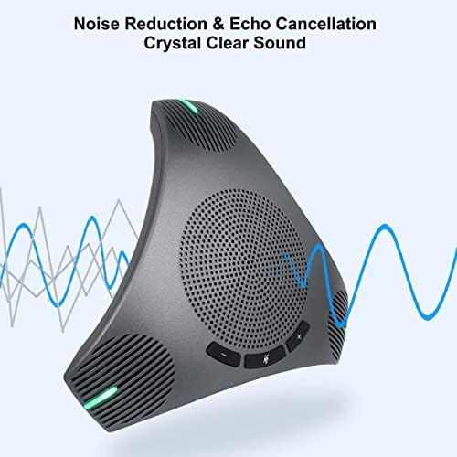 Conference Speaker and Microphone, USB Speakerphone Microphone with USB Hub - Image 3
