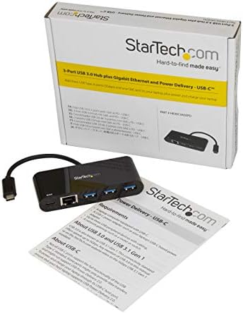 StarTech 3-Port USB-C Hub with 3x USB-A and GbE, 60W PD, 5Gbps, Windows - Image 5