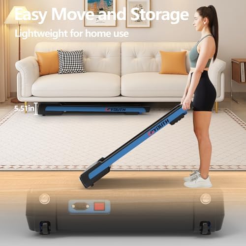 GOYOUTH 2.25HP Walking Pad, Quiet Under Desk Treadmill for Office, 300 LBS - Image 3