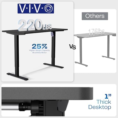 VIVO Rustic Vintage Brown 48 x 30 in Standing Desk, DESK-KIT-1B5N - Image 5