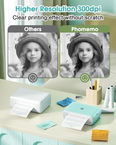 Phomemo M04S Sticker Thermal Printer, 300 DPI, Print 2/3/4 inch Width - Image 3