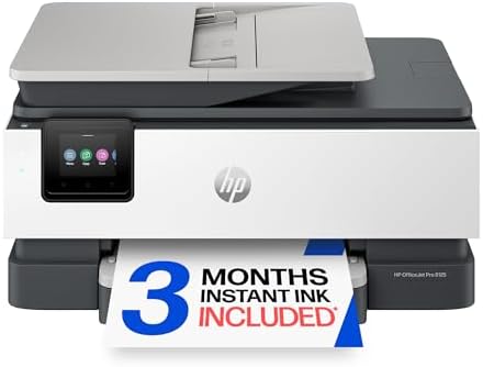 HP OfficeJet Pro 8125 Wireless All-in-One Color Inkjet Printer, Print, Scan, Copy, ADF, Duplex Printing Best-for-Home Office, 3 Month Trial of Instant Ink Included, AI-Capable (C2VJ4A) by Unknown
