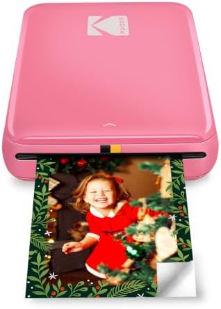 KODAK Step Instant Smartphone Photo Printer, Portable Mini Color Wireless Mobile Printer, Zink 2x3” (5.1x7.5 cm) Sticky-Back Photos, Bluetooth Compatible with iOS & Android Devices, Editing App, Pink by Unknown