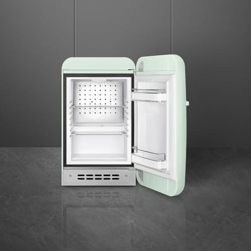 Smeg FAB5 Retro Mini Fridge – 50s Style Compact Small Refrigerator, 1.2 cu ft, Automatic Defrost, LED Lighting, Adjustable Shelves– Made in Italy – Perfect for Home, Dorm, Office, Hotel -Pastel Green - Image 2