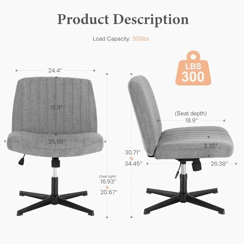 OLIXIS Criss Cross Chairs, Vanity Chair, Home Office Desk - Image 2