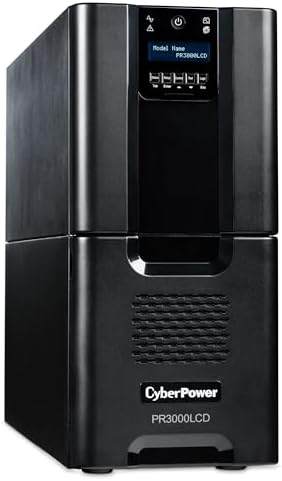 CyberPower PR3000LCD Smart App Sinewave UPS System, 3000VA/2700W, 10 Outlets, AVR, Tower - Image 3