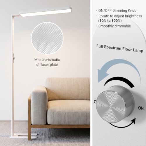 LED Floor Lamp 68inch Standing led Desk Light Eye-Caring Reading Study - Image 4