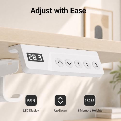 Claiks 55 x 24 Inch Nature Electric Standing Desk - Image 6