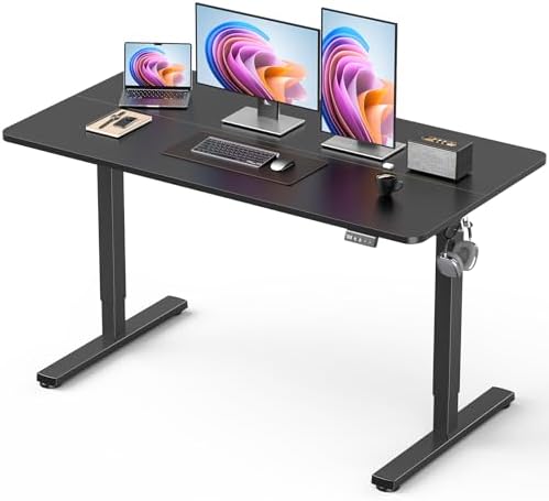 48" Large Electric Standing Desk Adjustable Height for Home Office by XyndyxErgonomicDesign