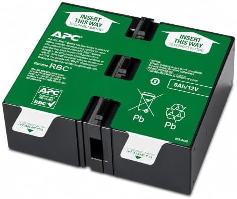 APC Genuine UPS Replacement Battery APCRBC124 for BX1500M, SMC1000-2UC by APCbySchneider-Electric