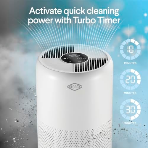 Clorox Large Room Turbo Air Purifiers for Home With True HEPA Filter - Image 6