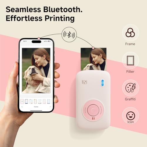 HPRT CP2100 Portable Photo Printer for Phone, Mini Color Picture Printer - Image 2