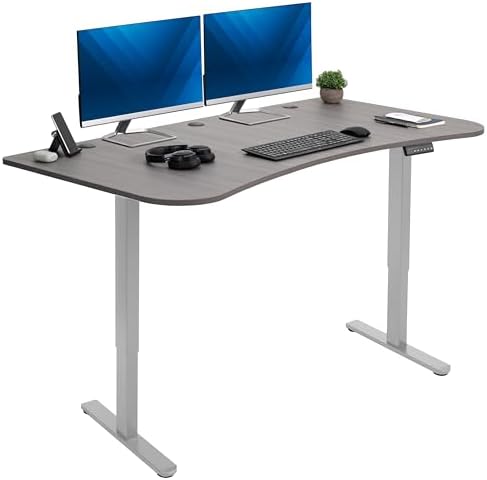 VIVO Dark Gray 60 x 24 in Standing Desk, DESK-KIT-E2G1G by VIVO