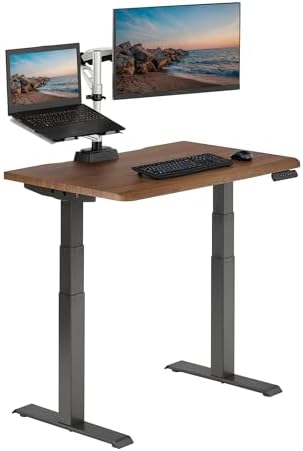 Vari ComfortEdge Electric Standing Desk – 40x26 – Walnut/Slate by Unknown