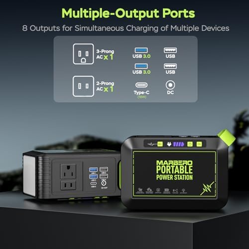MARBERO Solar Powered Generator 88Wh, 120W Surge with 25W Solar Panel Kit - Image 2