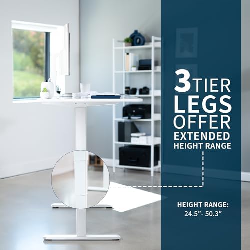 VIVO White Dry Erase 71 x 30 in Standing Desk, DESK-KIT-2W7WE - Image 5