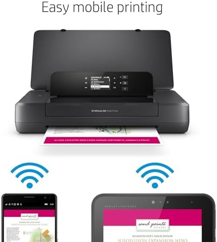 HP OfficeJet 200 Wireless Mobile Printer - Black, Battery Included (CZ993A) - Image 6