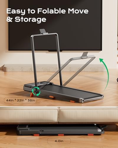 TREAFLOW Walking Pad with Incline, Under Desk Treadmills for Home - Image 6