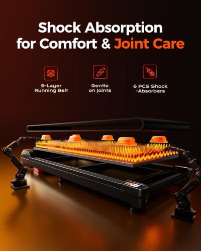 YUEJIQI Walking Pad with Incline, Under Desk Treadmills for Home - Image 5