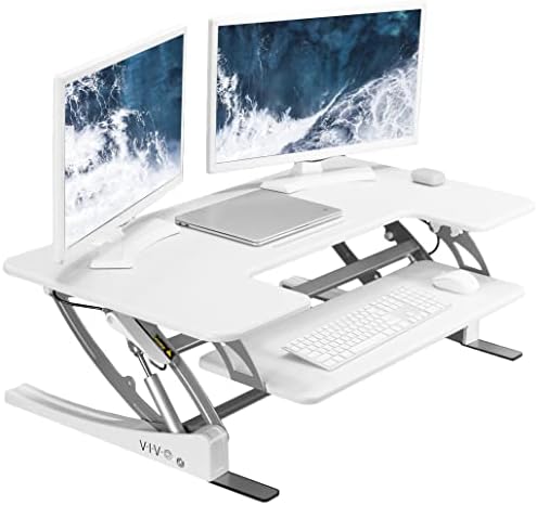 VIVO White 42 in Standing Desk Converter, DESK-V000VLW by VIVO