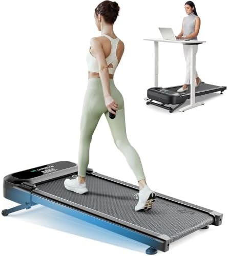 UREVO Auto Incline 12% Walking Pad，Quiet Motorized Desk Treadmill for Home by UREVO