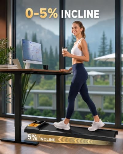 Walking Treadmill Pad with 0–5% Incline, 2.5HP | Compact Treadmill，Perfect for Running, Walking & Under-Desk Use，Quiet Operation for Home or Office - Image 3