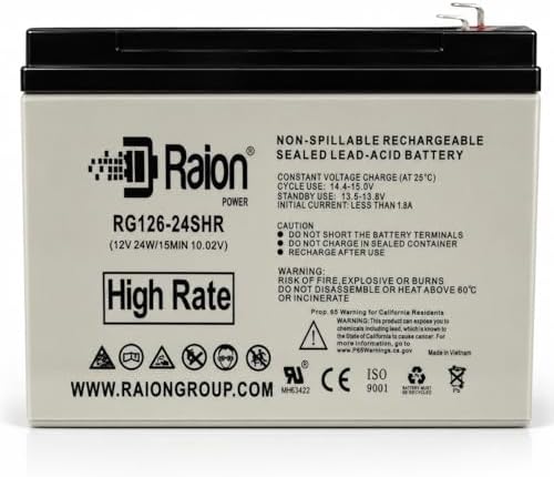 Raion Power APCRBC154/RBC154 Compatible 12V 6Ah 24W High Rate Battery for APC Back-UPS BE600M1, BN650M1, BE600M1-LM, BN675M1, BE670M1, BN600U1 - Image 5